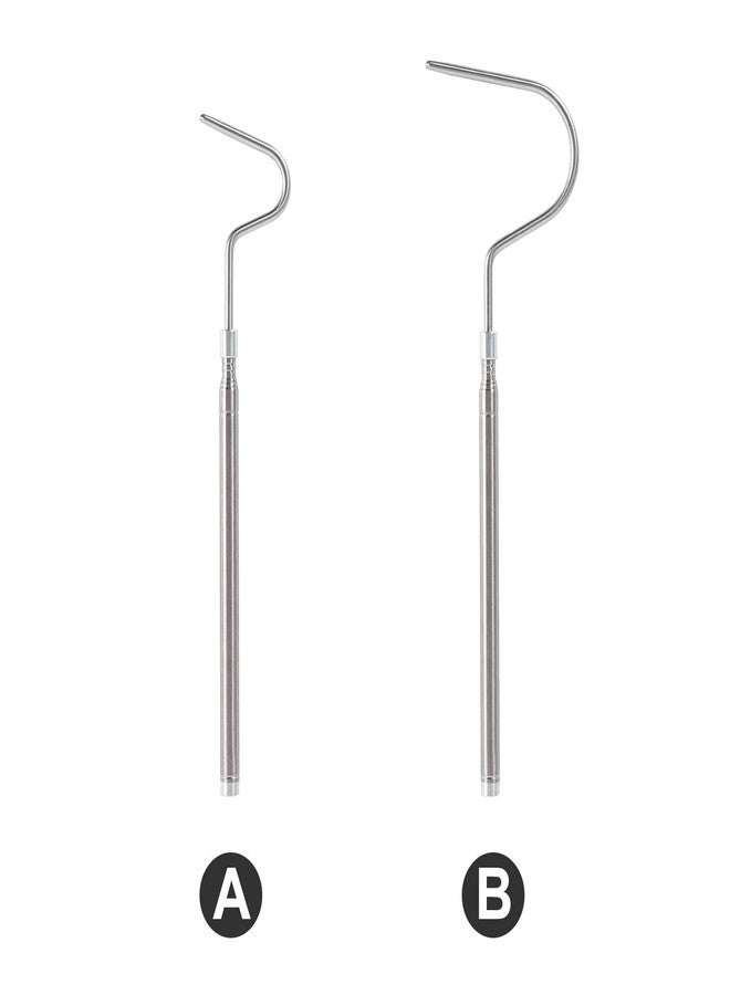 WACOOL 2 in 1 Collapsible Snake Hook, Adjustable Snake Tong Snake Grabber Cather Stick Handheld Pick-up Tool, 2 Hooks Suitable for Small Snake & Large Snake Catching Controlling Moving - Image 2